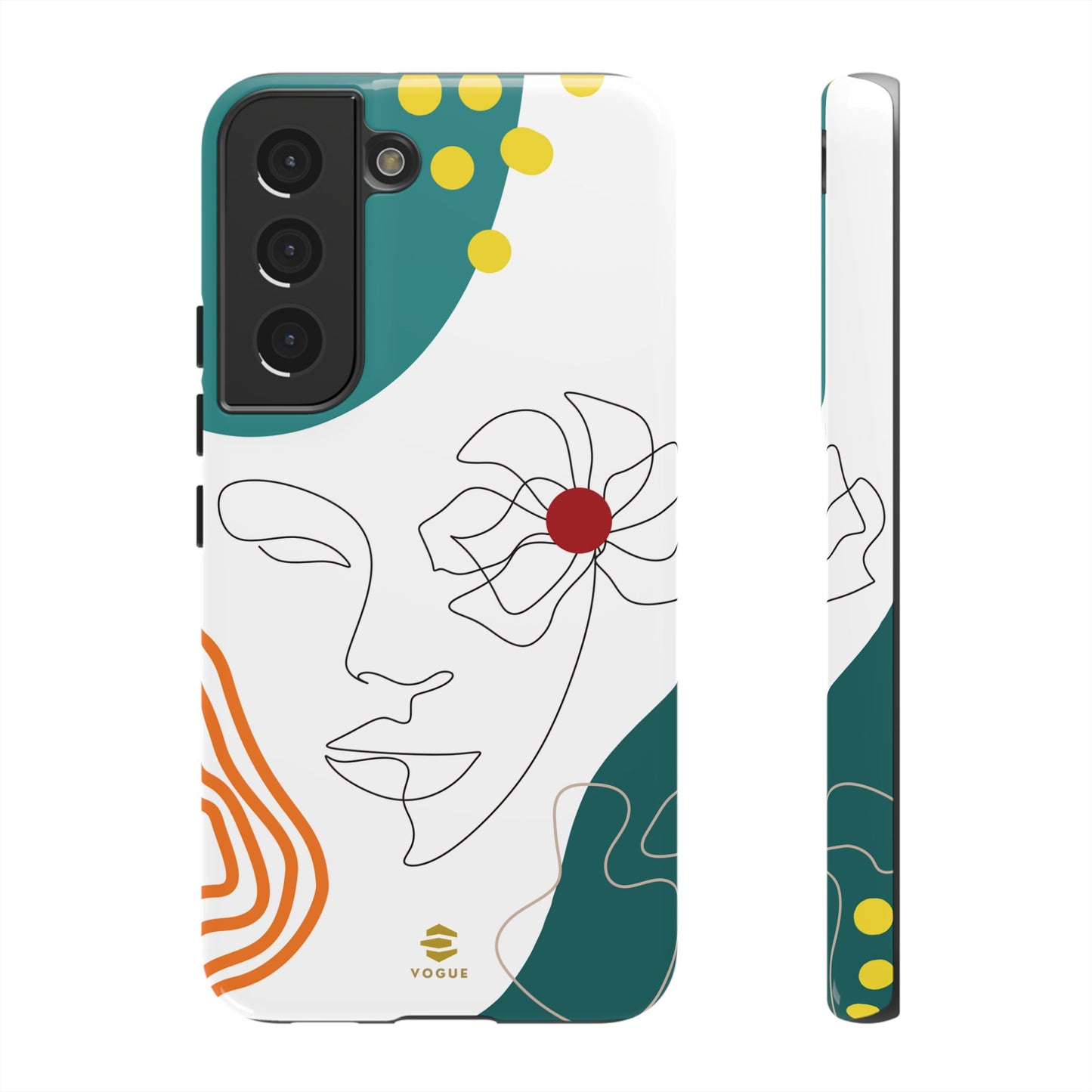 Women Face Line Art Phone Case Samsung