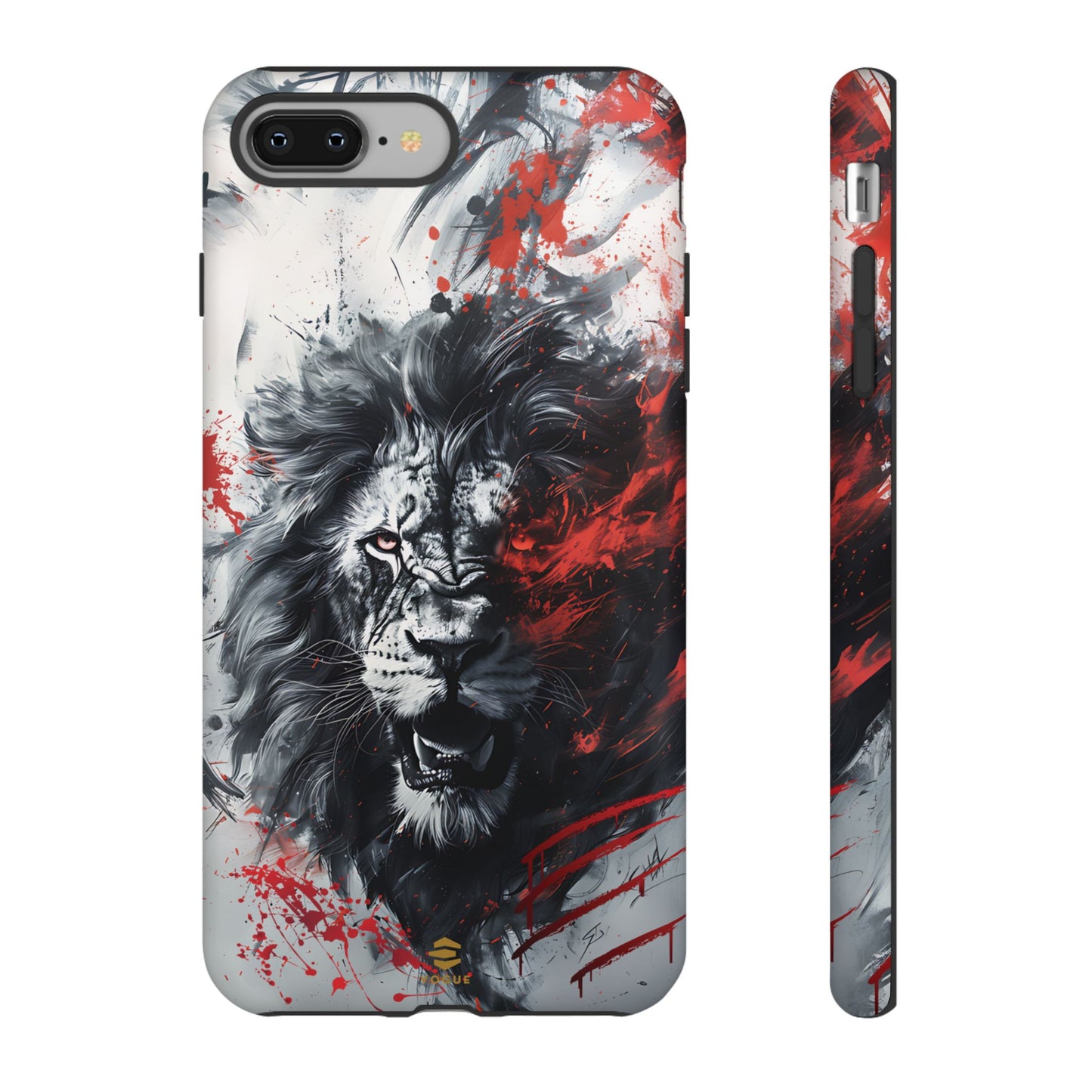 Funda para iPhone con diseño de león rugiente