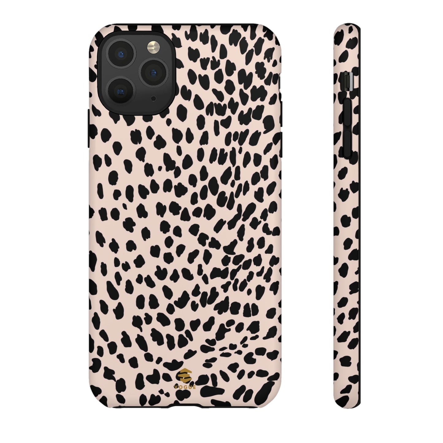 iPhone-Hülle mit Animalprint in Nude