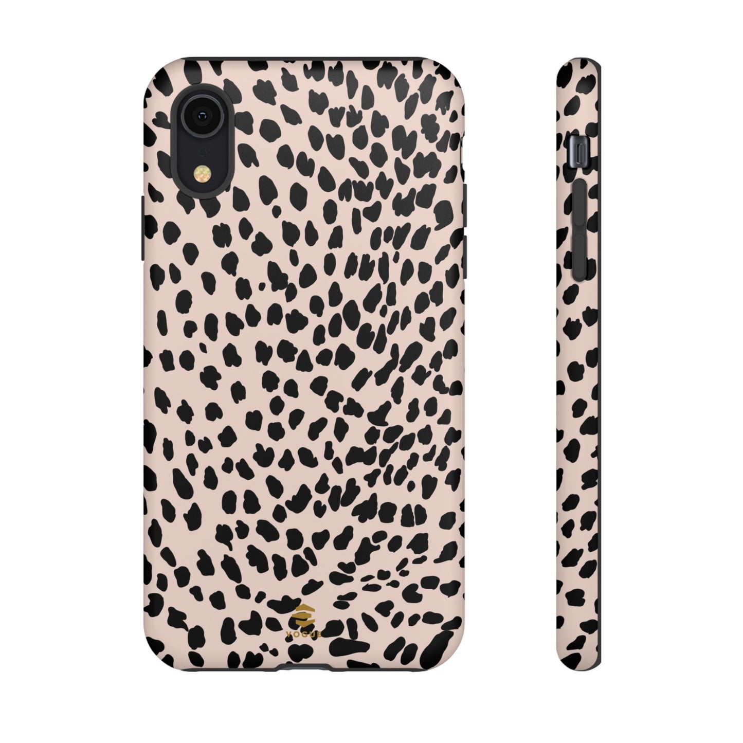 iPhone-Hülle mit Animalprint in Nude