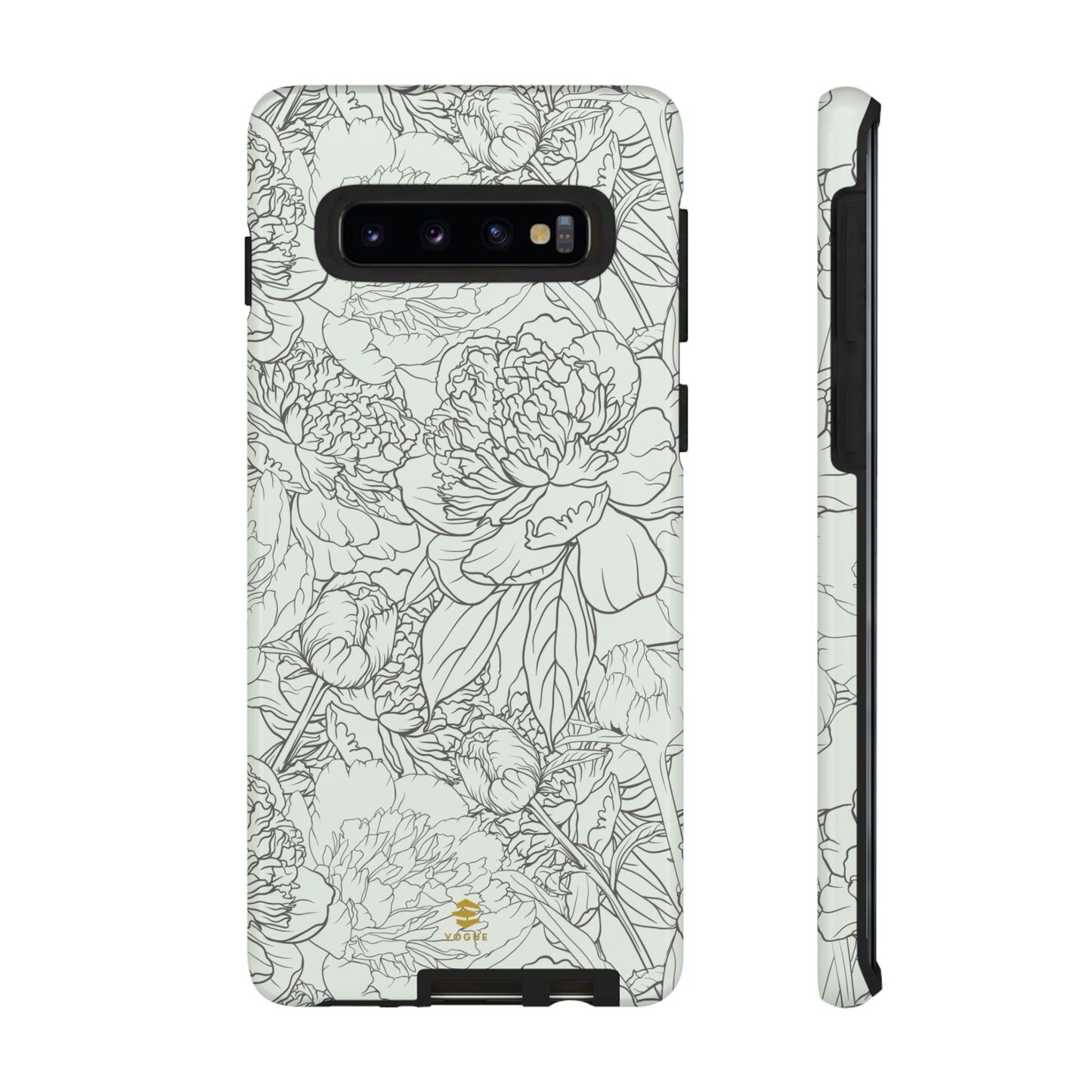 Funda para Samsung con diseño de peonías y salvia