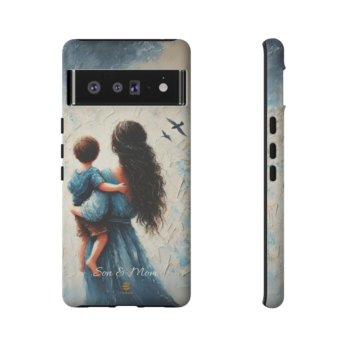 Custom Son & Mom Google Pixel Tough Phone Case