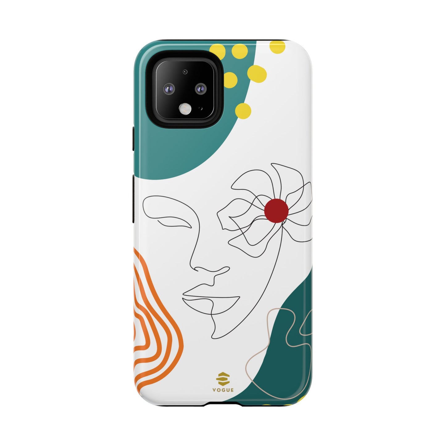 Women face Line Art Phone Case Google