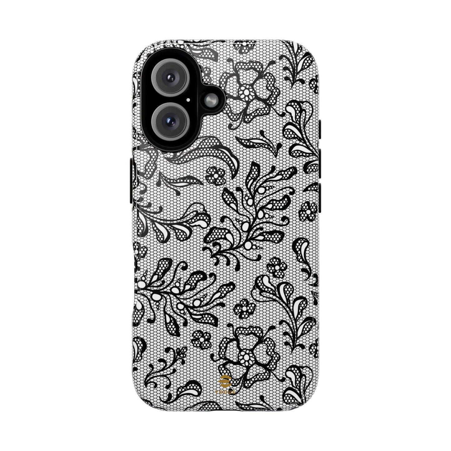 Funda para iPhone con encaje negro