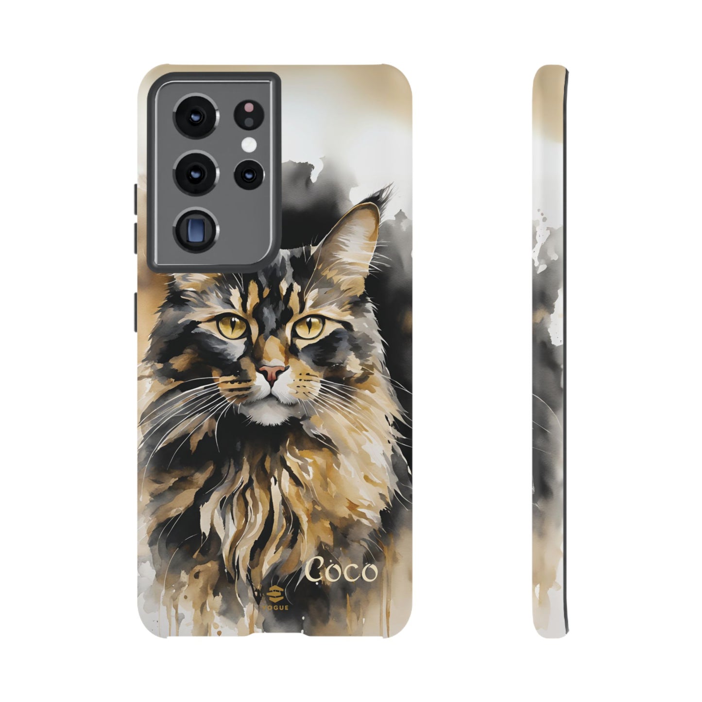 Custom Meow Cat Samsung Galaxy Tough Phone Case