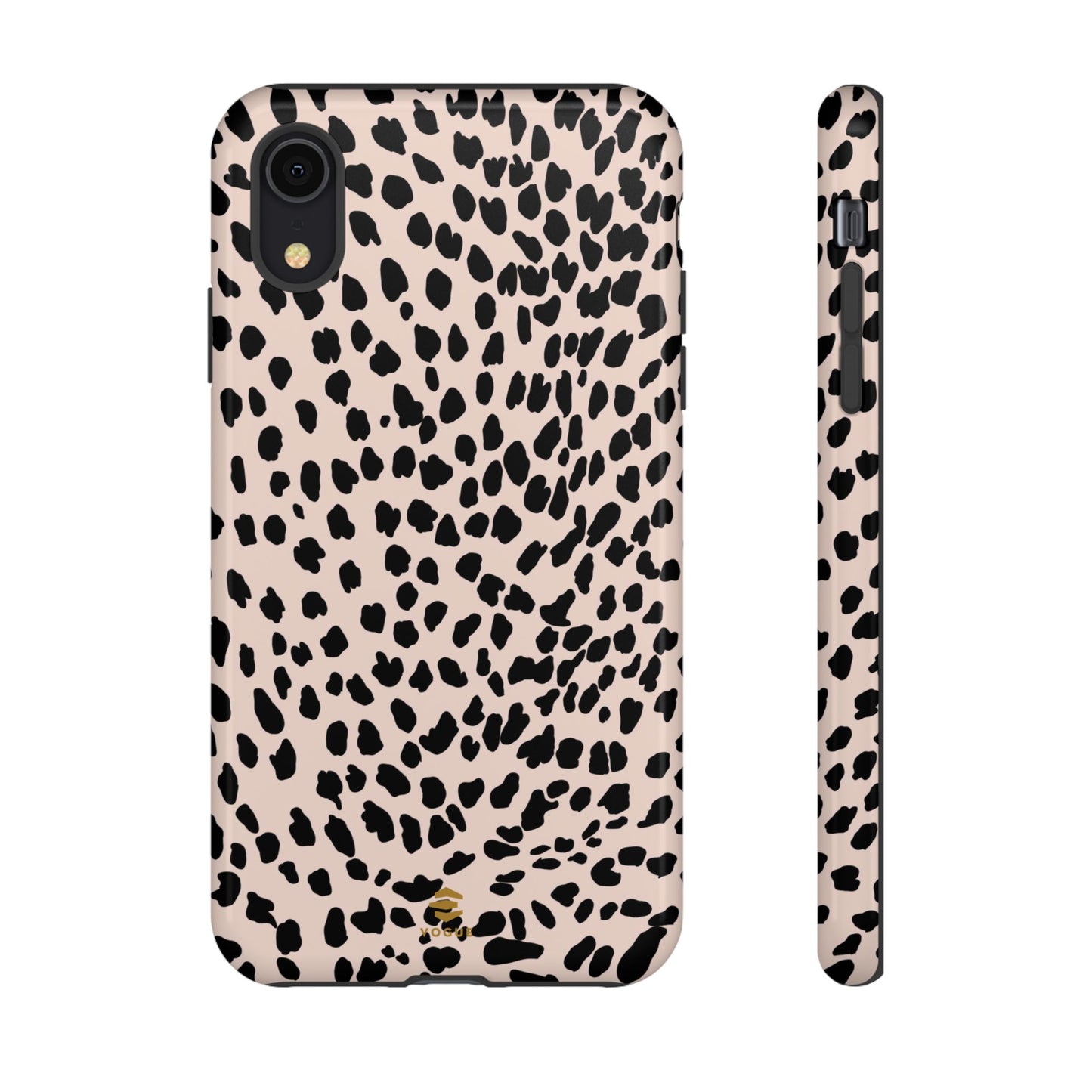 iPhone-Hülle mit Animalprint in Nude