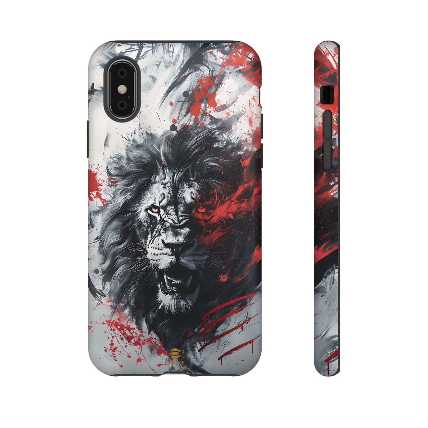 Funda para iPhone con diseño de león rugiente