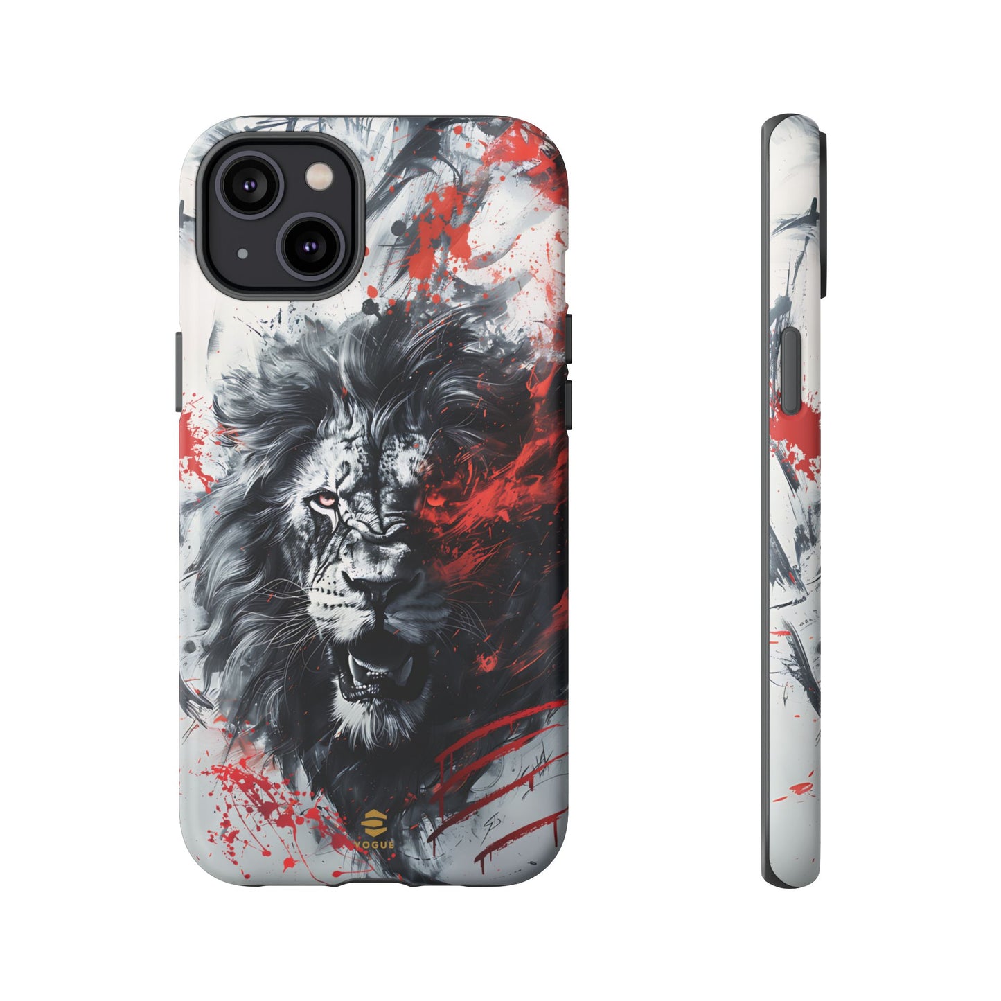 Funda para iPhone con diseño de león rugiente