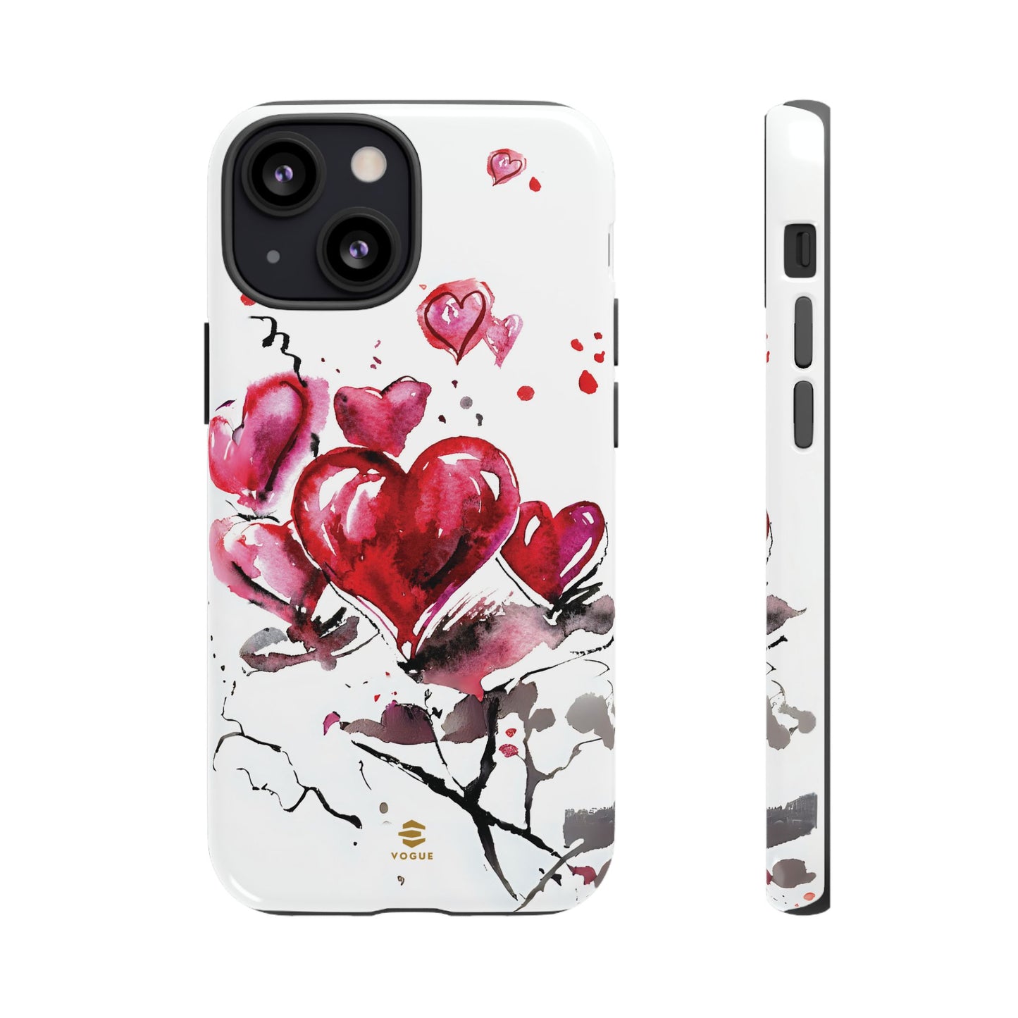 Abstract Hearts Art - iPhone Case, Love, Valentine's Day Gift for Her Protective tough Cover