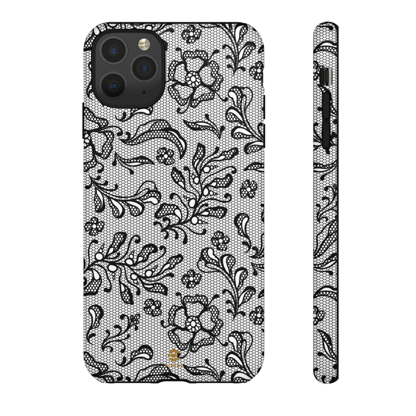 Funda para iPhone con encaje negro