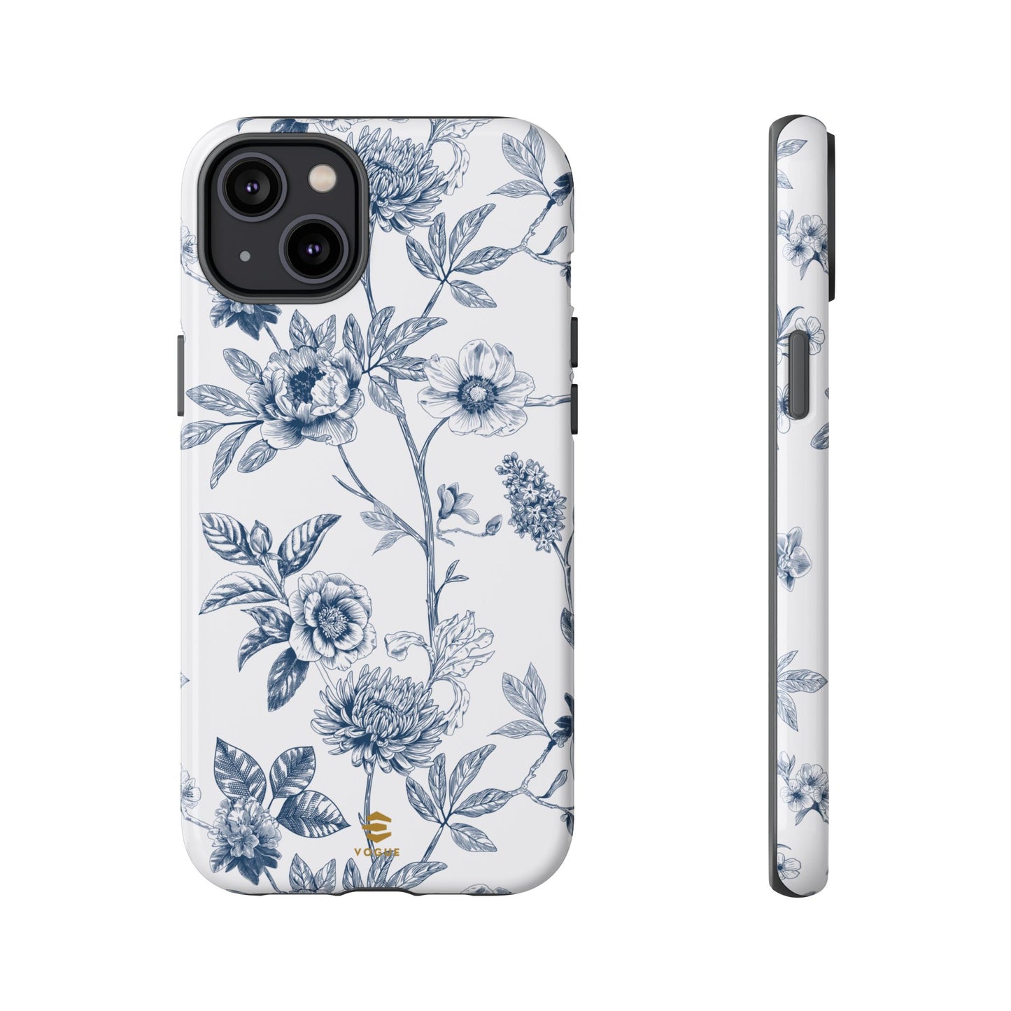 Floral Line Art Tough Phone Case iPhone