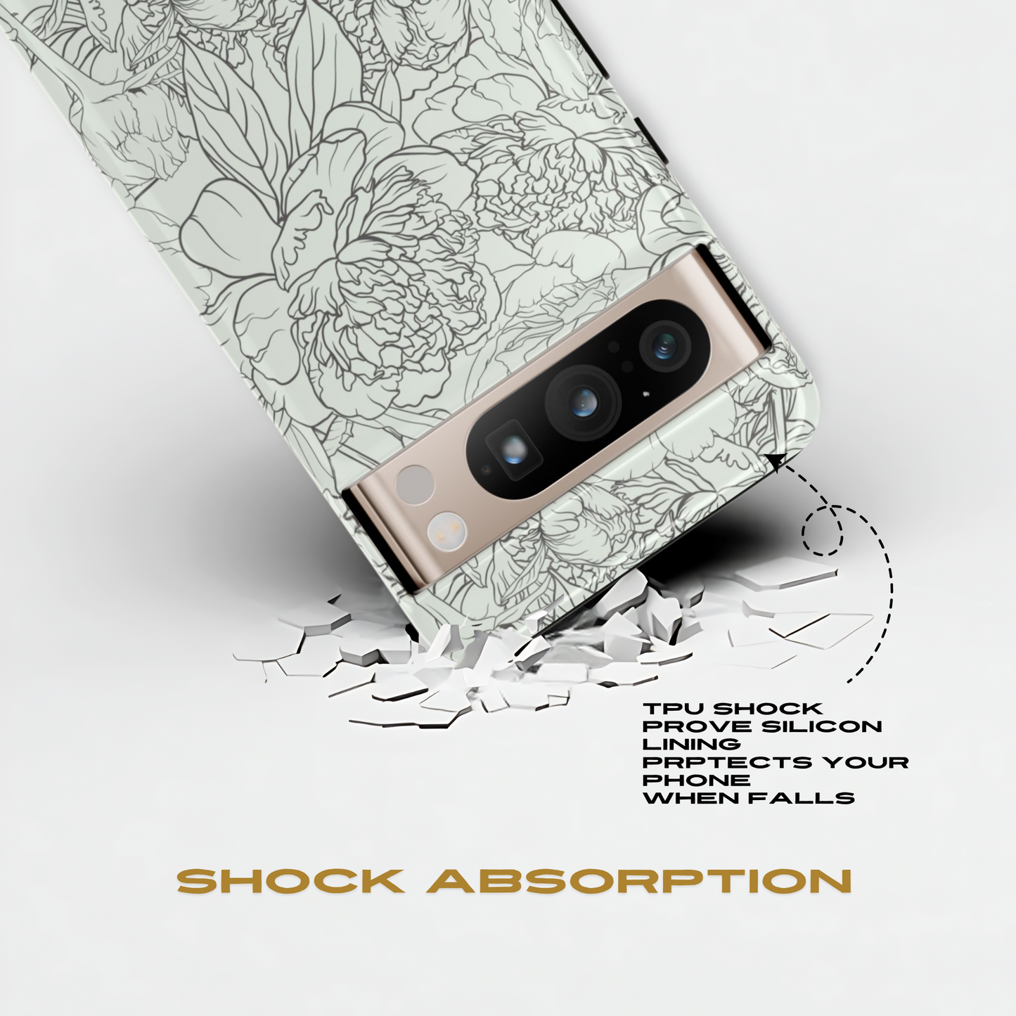 Estuche para Google Sage Peony Garden