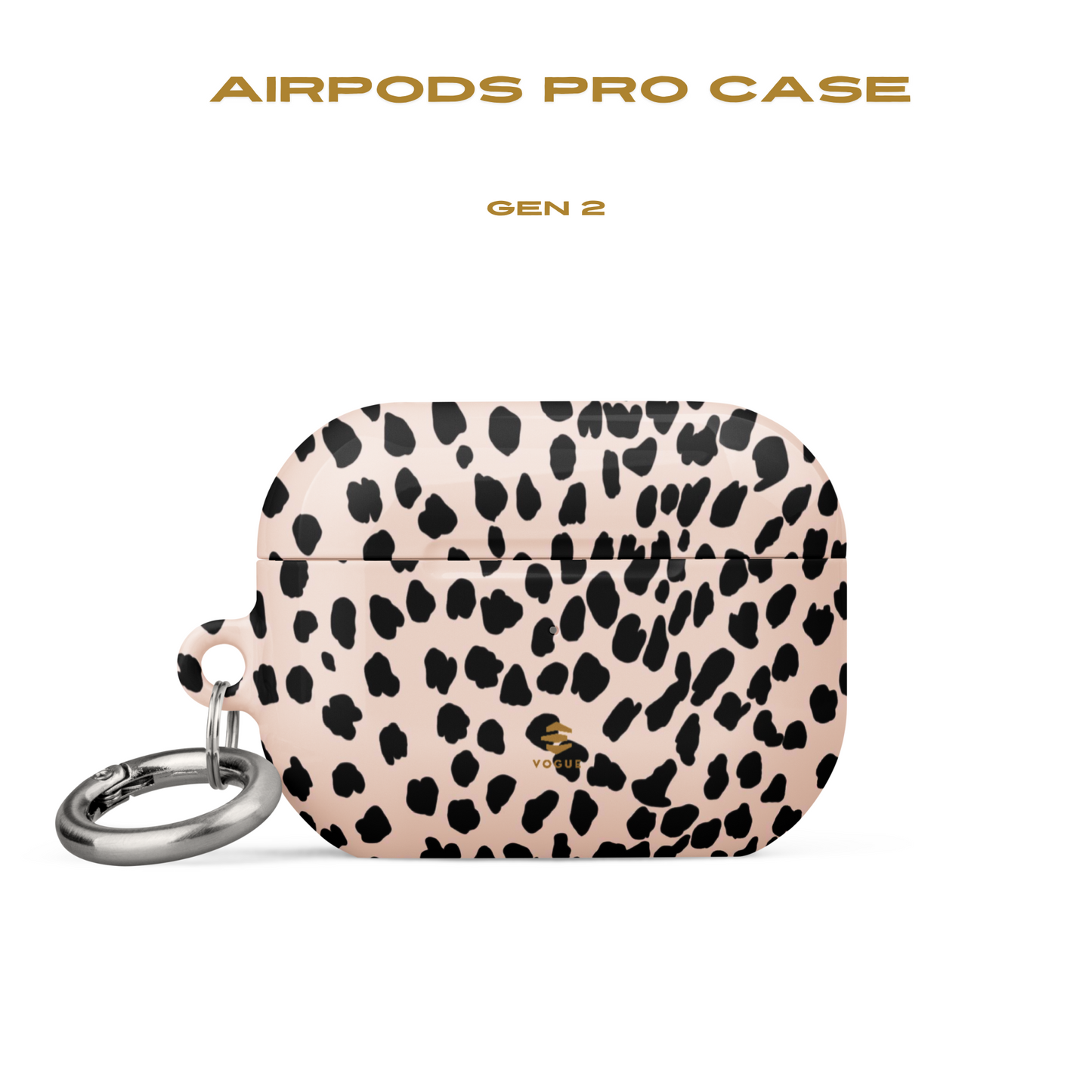 Beige Animal Print AirPod Cases