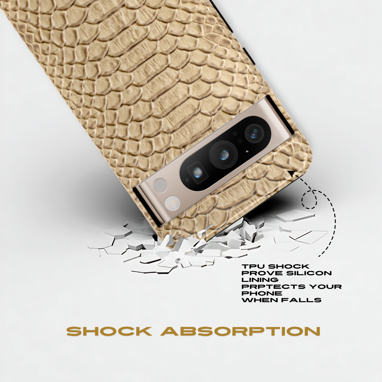 Funda para Google con diseño de piel de serpiente
