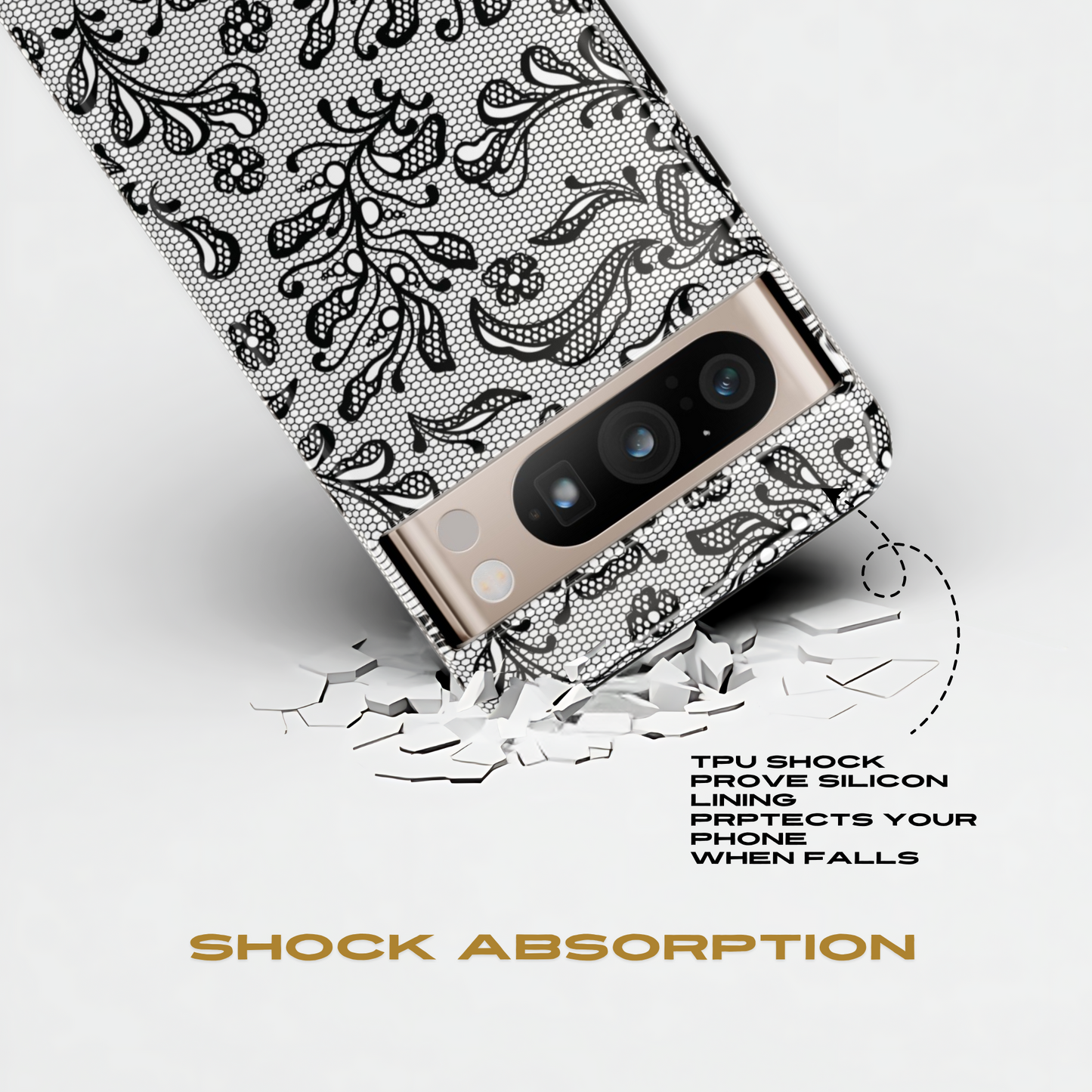 Funda de Google Lace Noir