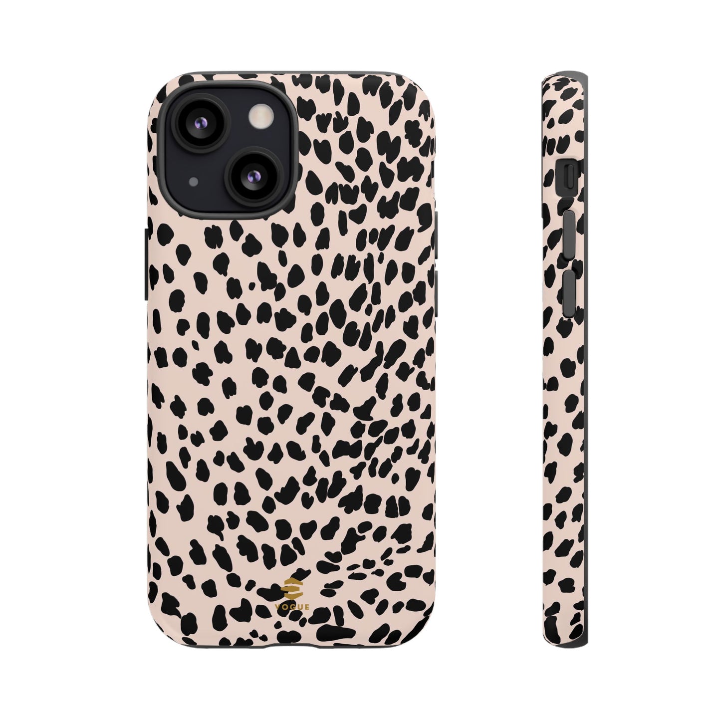 iPhone-Hülle mit Animalprint in Nude