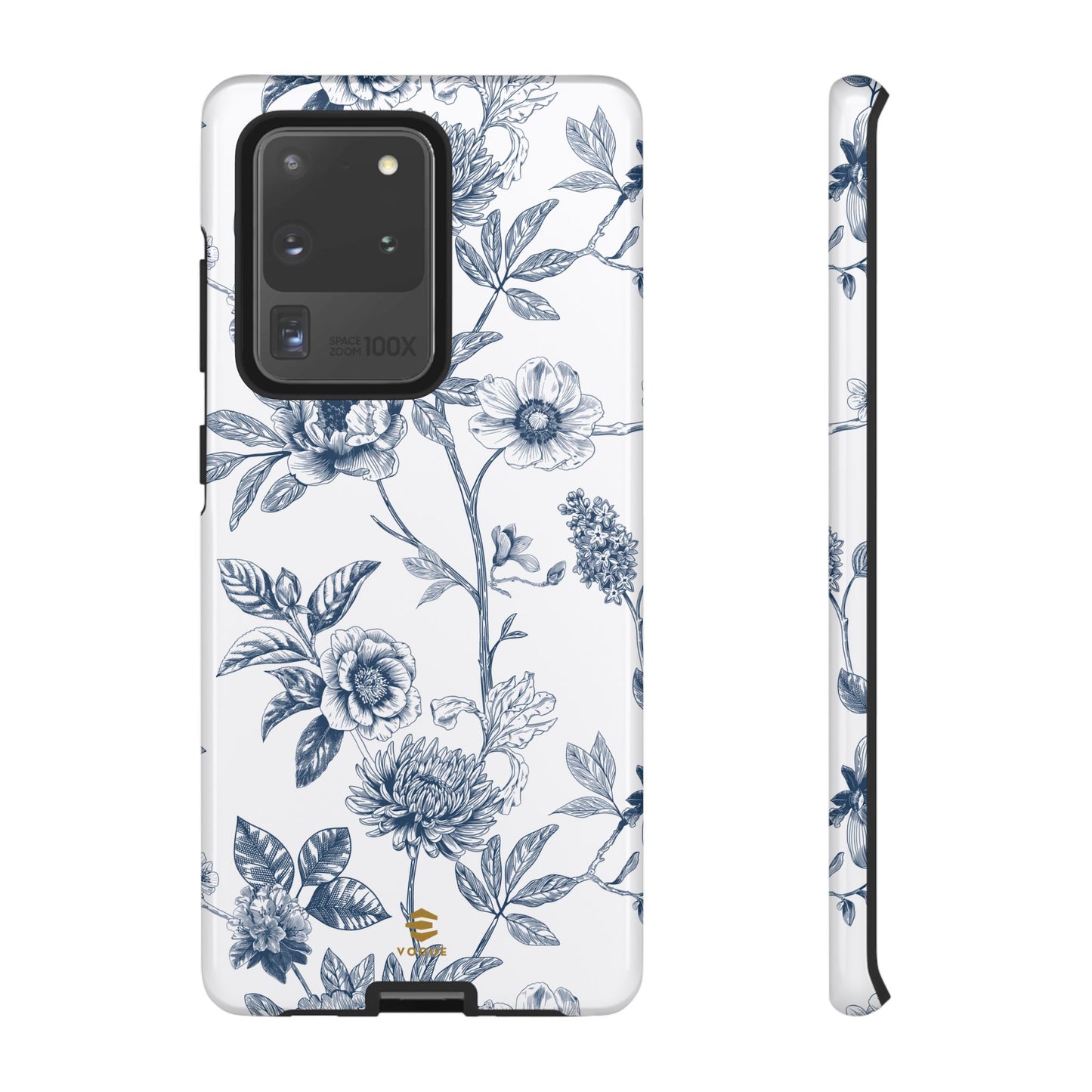 Floral Line Art Tough Phone Case Samsung