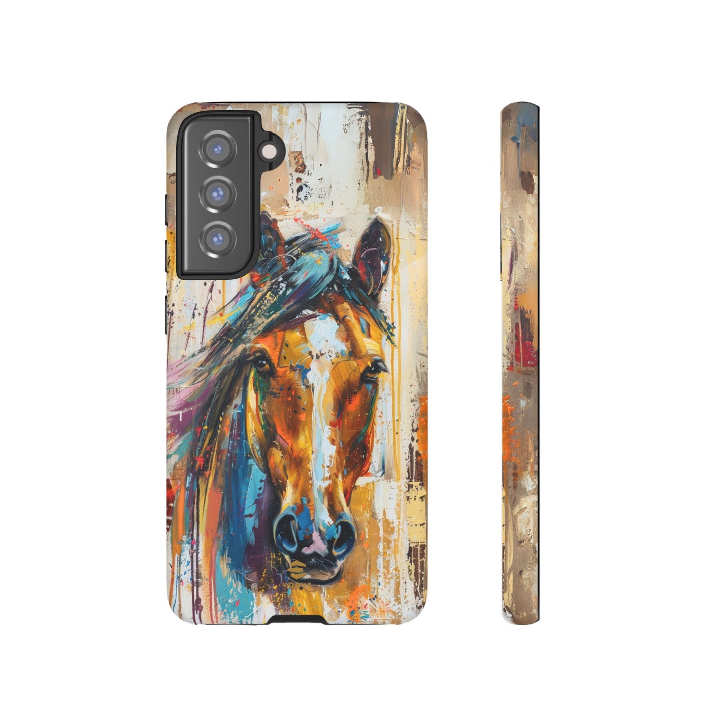Horse Art Phone Case - Samsung Galaxy - Tough Case - Brown