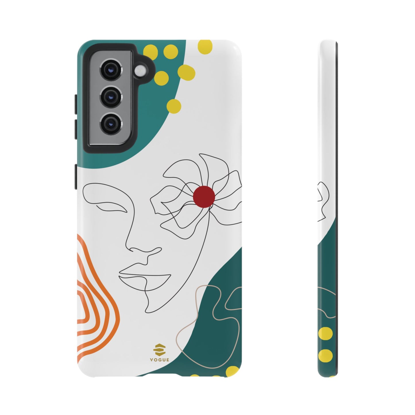 Women Face Line Art Phone Case Samsung