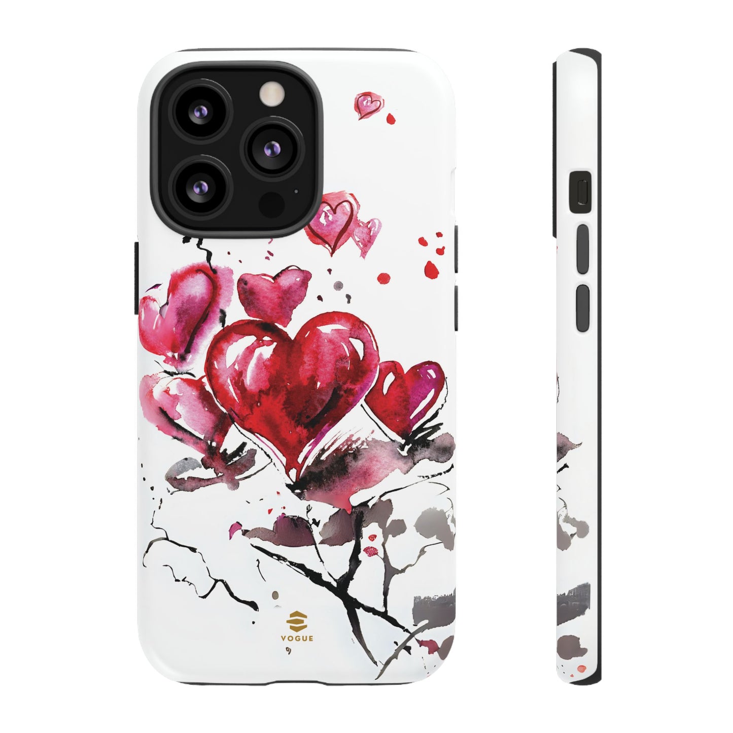 Abstract Hearts Art - iPhone Case, Love, Valentine's Day Gift for Her Protective tough Cover