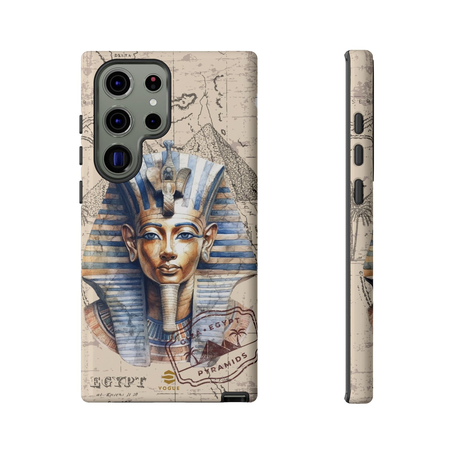 Funda para teléfono Samsung Galaxy con diseño de faraón egipcio