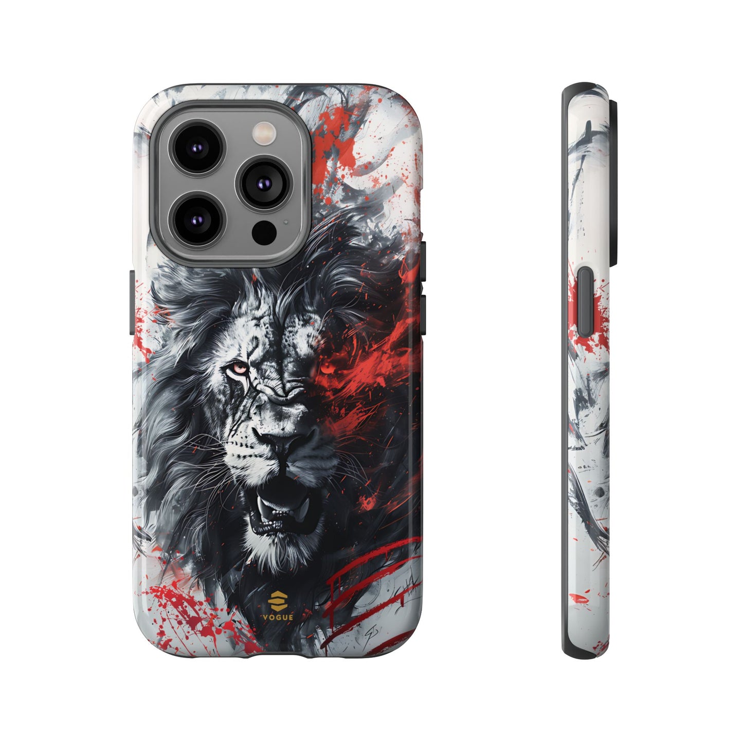 Funda para iPhone con diseño de león rugiente