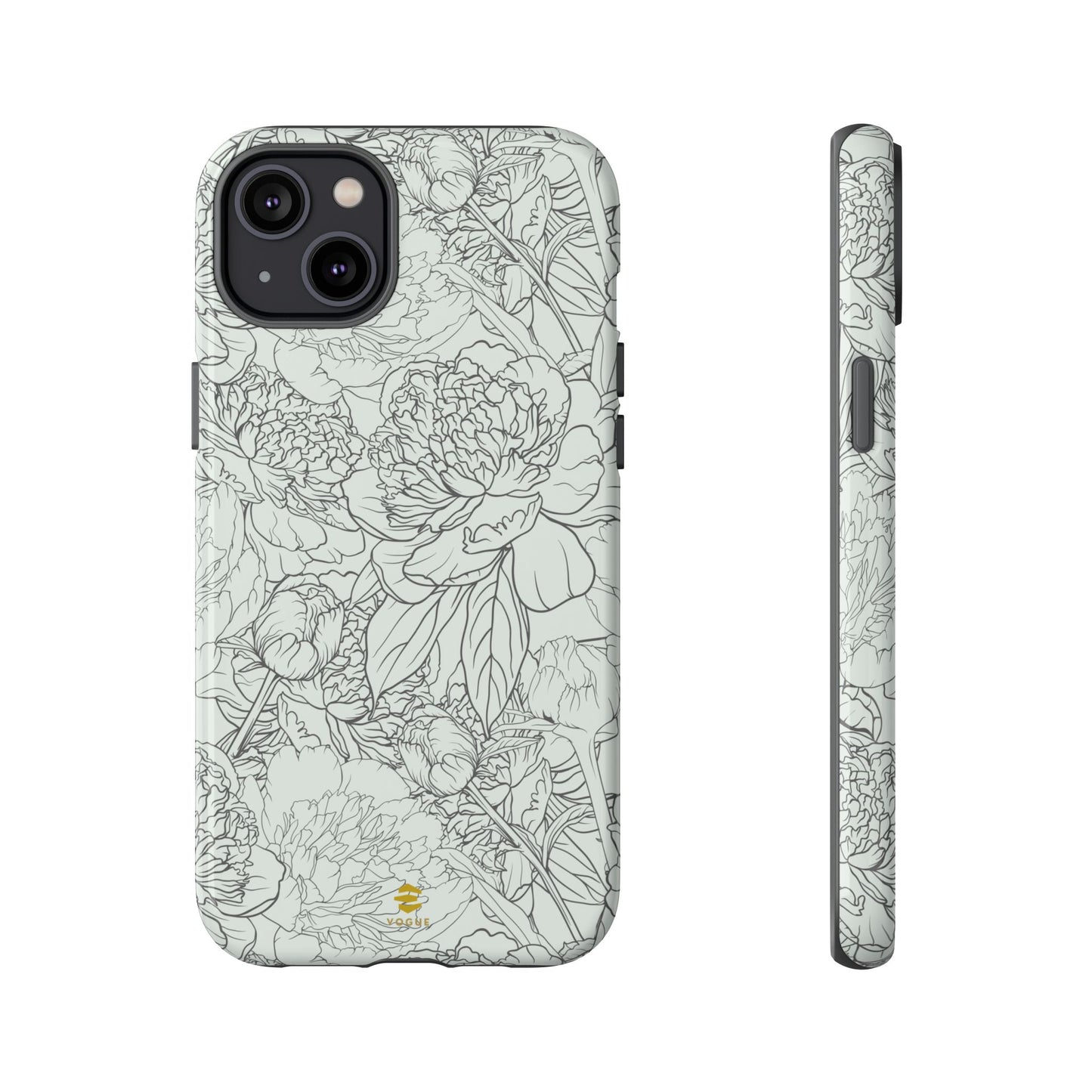Sage Peony Garden iPhone Case