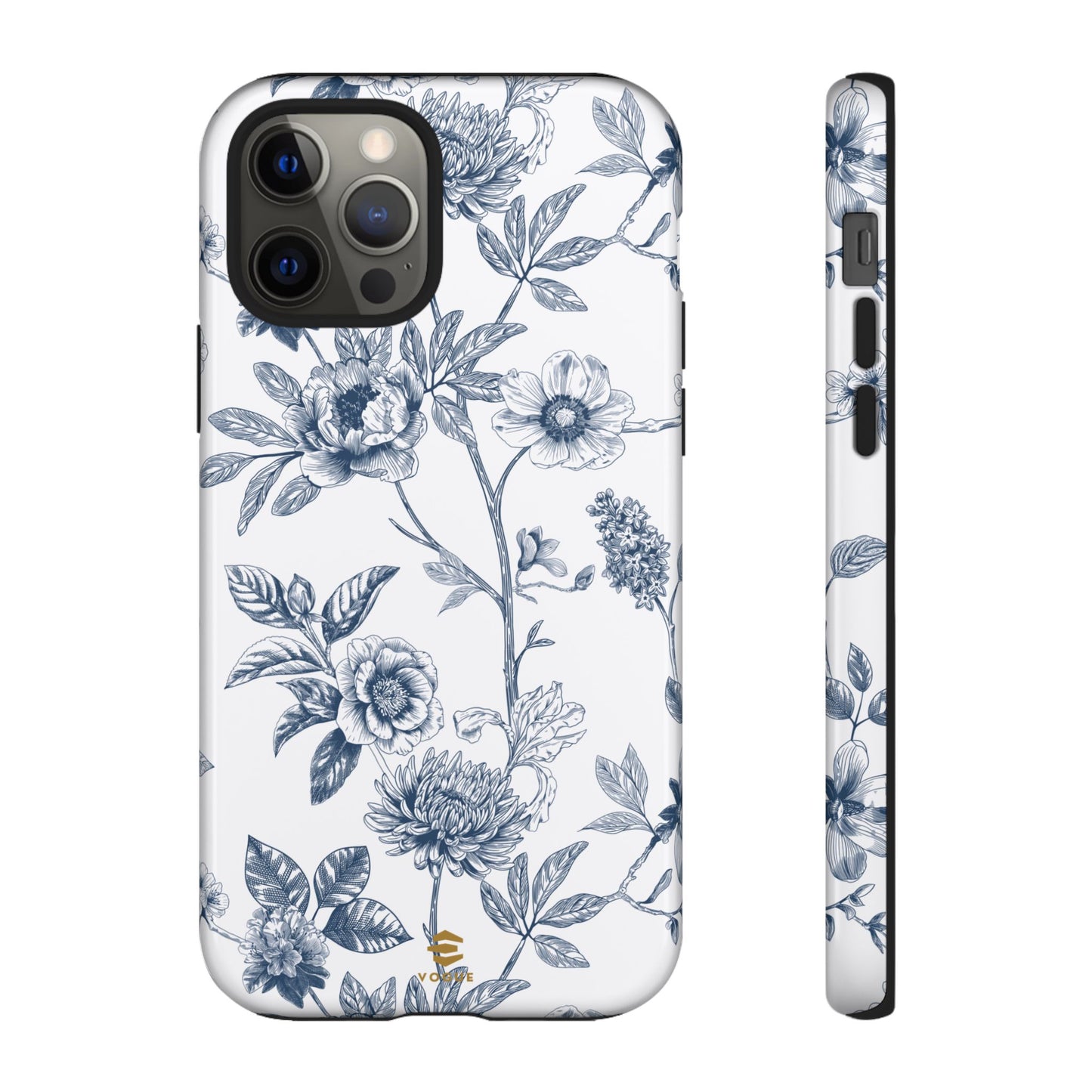Floral Line Art Tough Phone Case iPhone