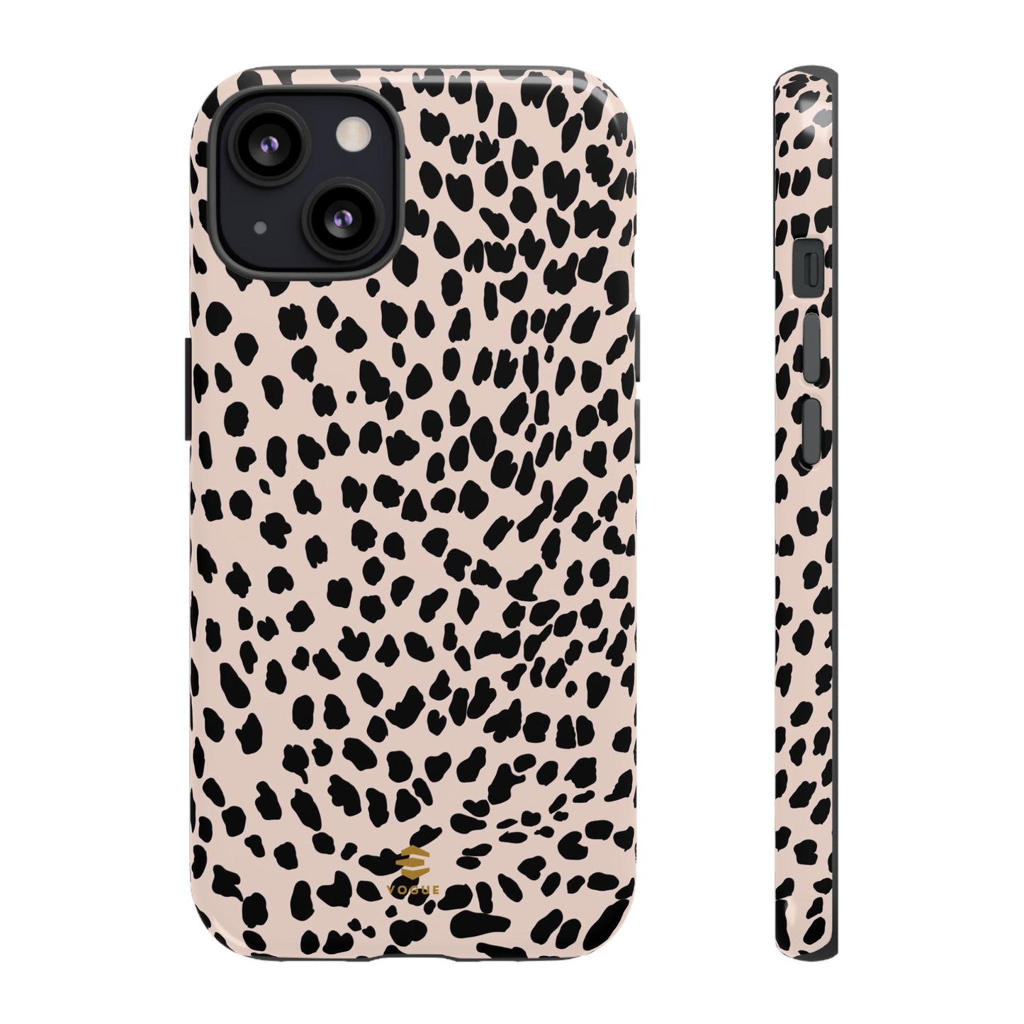 iPhone-Hülle mit Animalprint in Nude