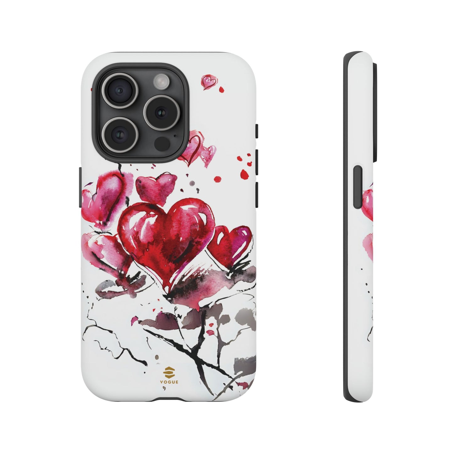 Abstract Hearts Art - iPhone Case, Love, Valentine's Day Gift for Her Protective tough Cover