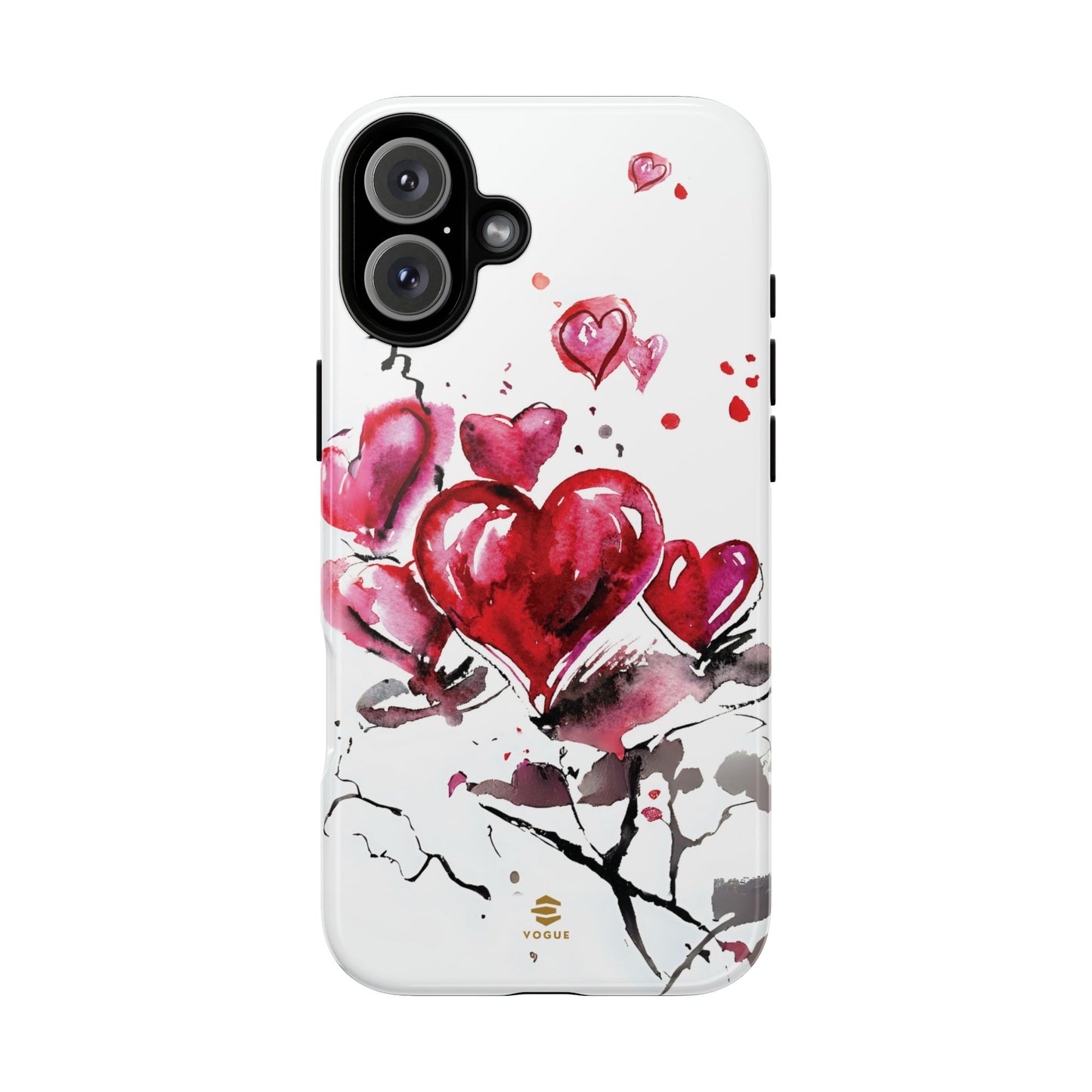Abstract Hearts Art - iPhone Case, Love, Valentine's Day Gift for Her Protective tough Cover