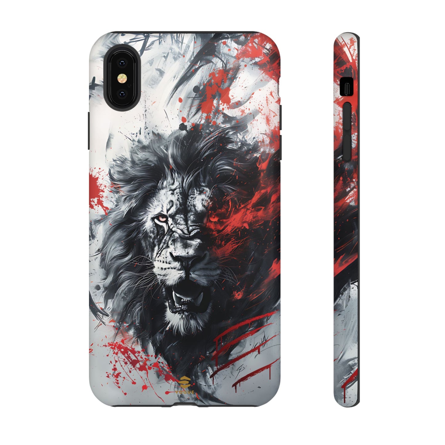 Funda para iPhone con diseño de león rugiente