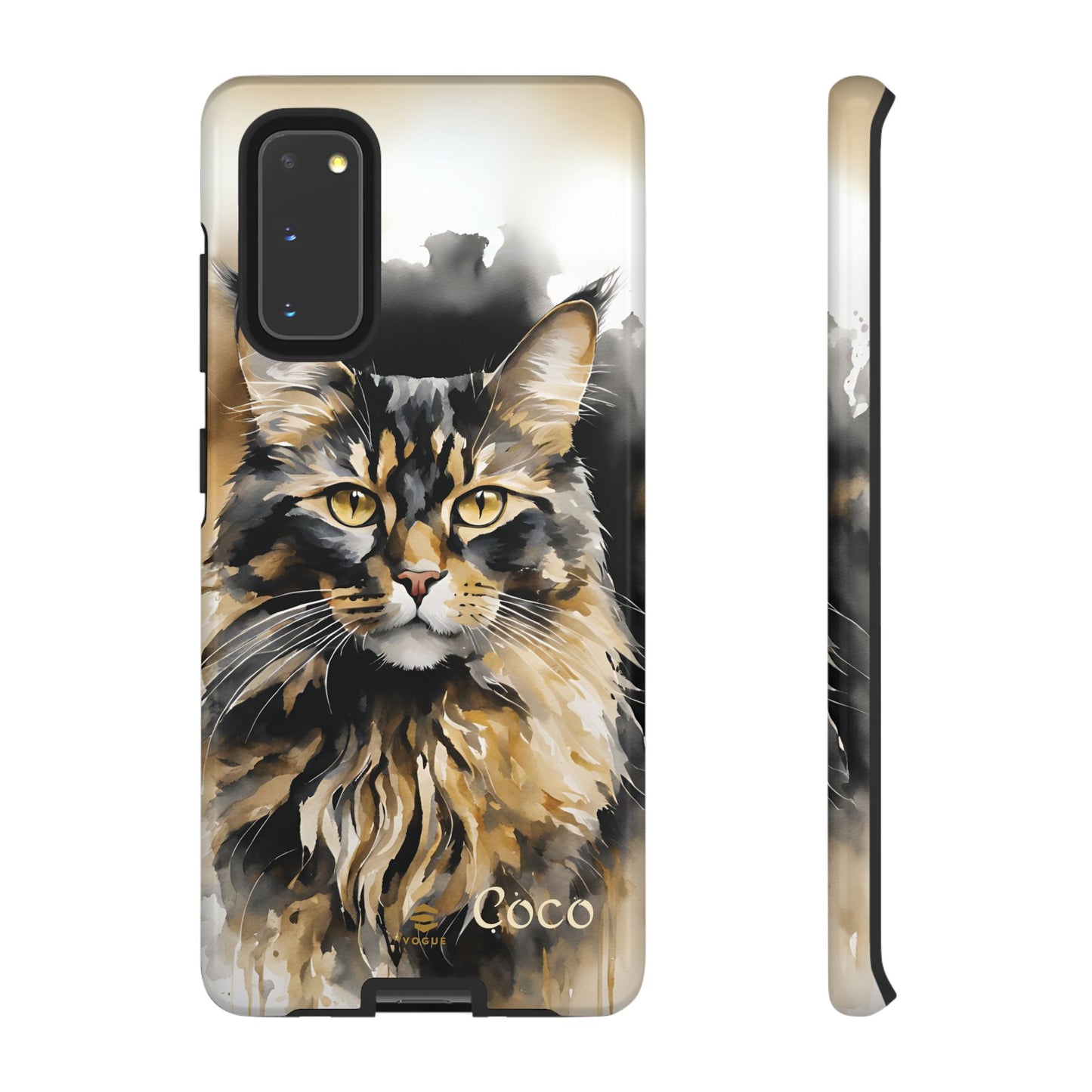 Custom Meow Cat Samsung Galaxy Tough Phone Case