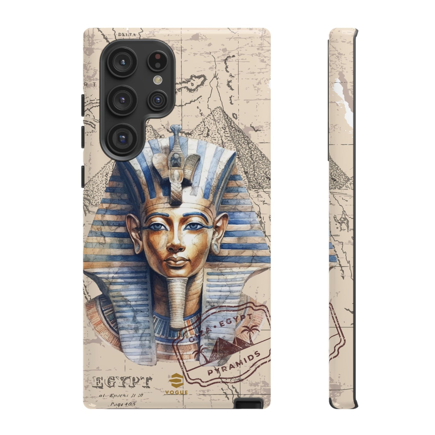 Funda para teléfono Samsung Galaxy con diseño de faraón egipcio