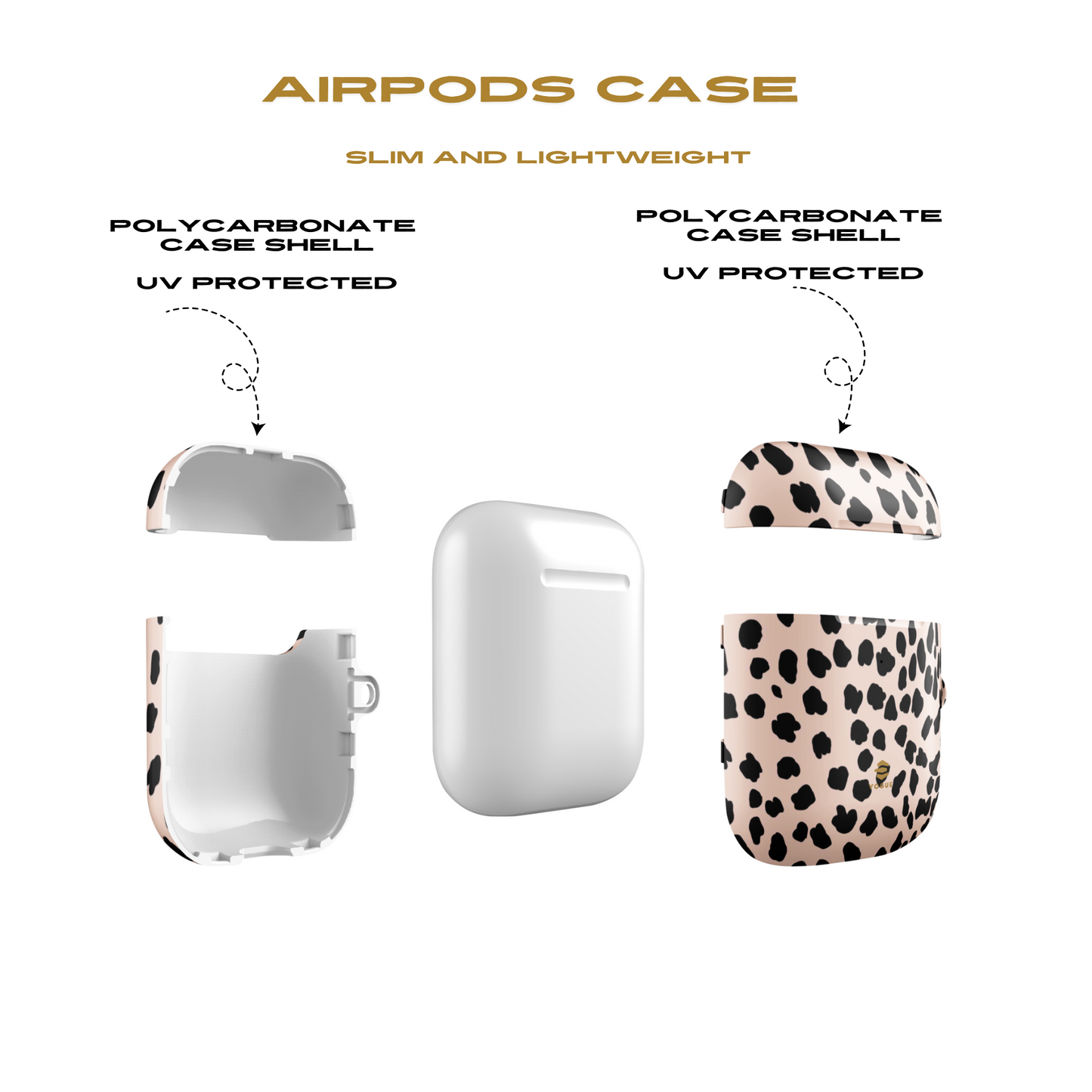 Beige Animal Print AirPod Cases