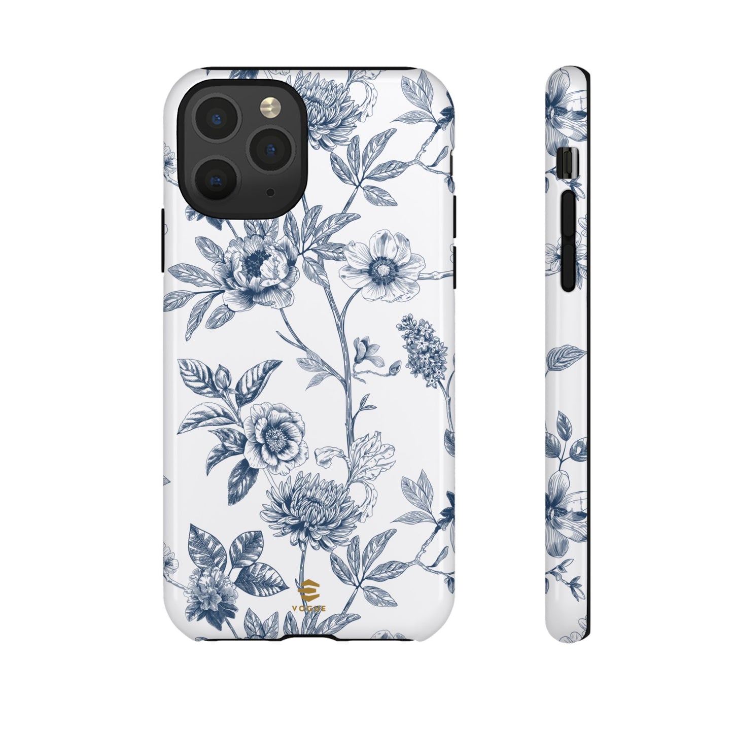Floral Line Art Tough Phone Case iPhone