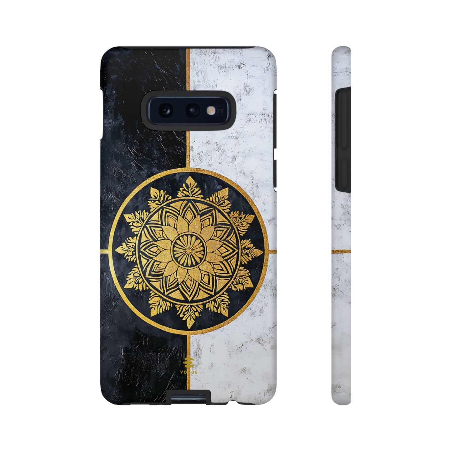 Funda para Samsung con diseño de mandala dorado