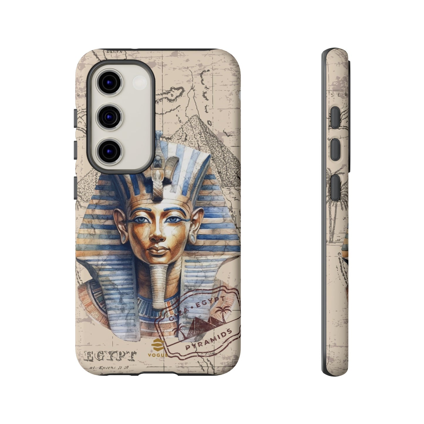Funda para teléfono Samsung Galaxy con diseño de faraón egipcio