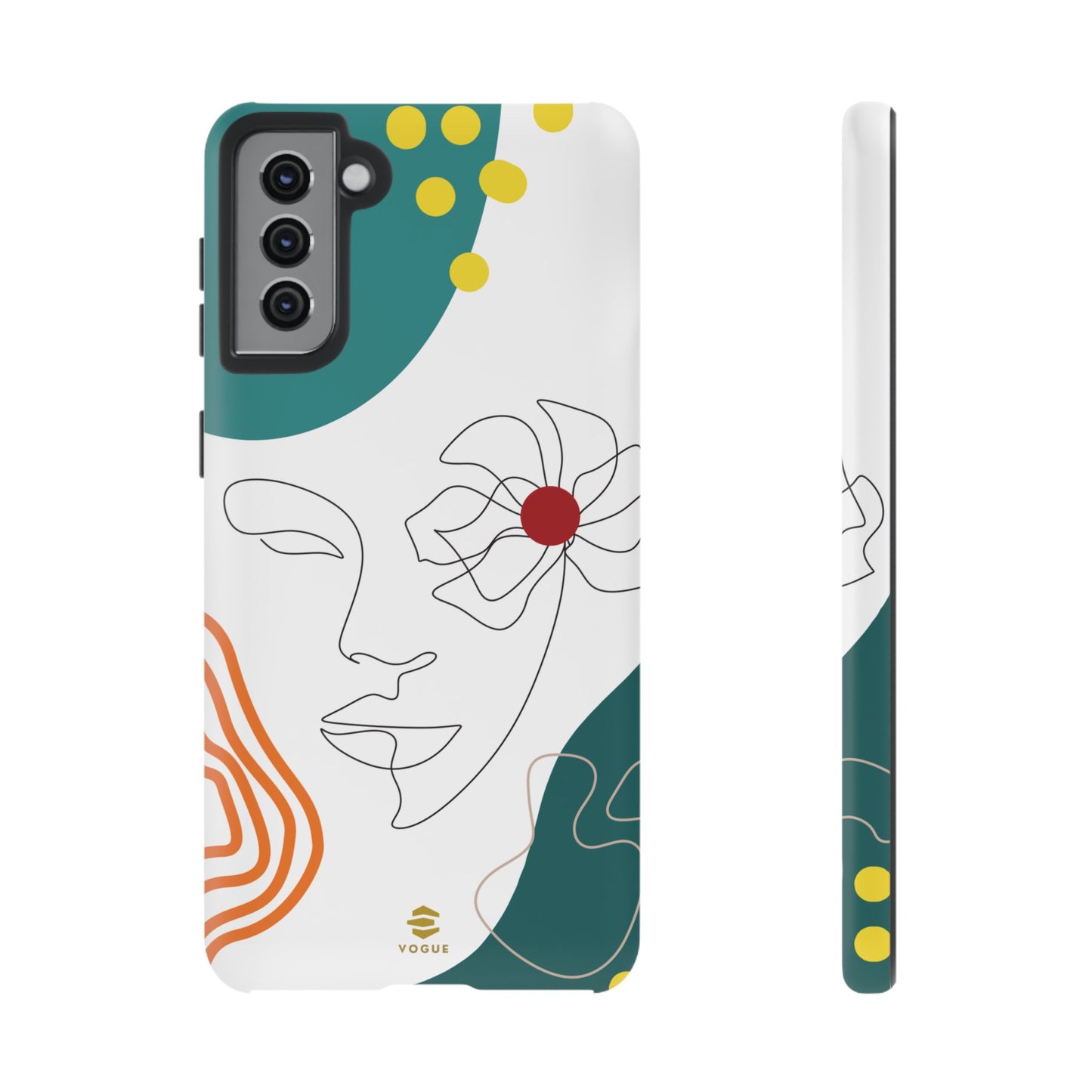 Women Face Line Art Phone Case Samsung