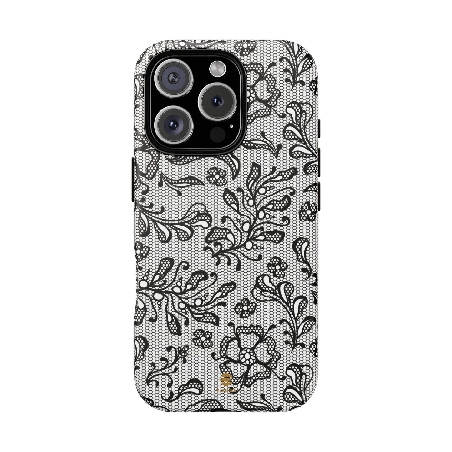 Funda para iPhone con encaje negro