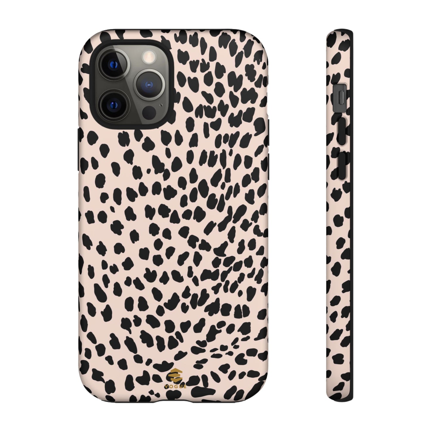 iPhone-Hülle mit Animalprint in Nude