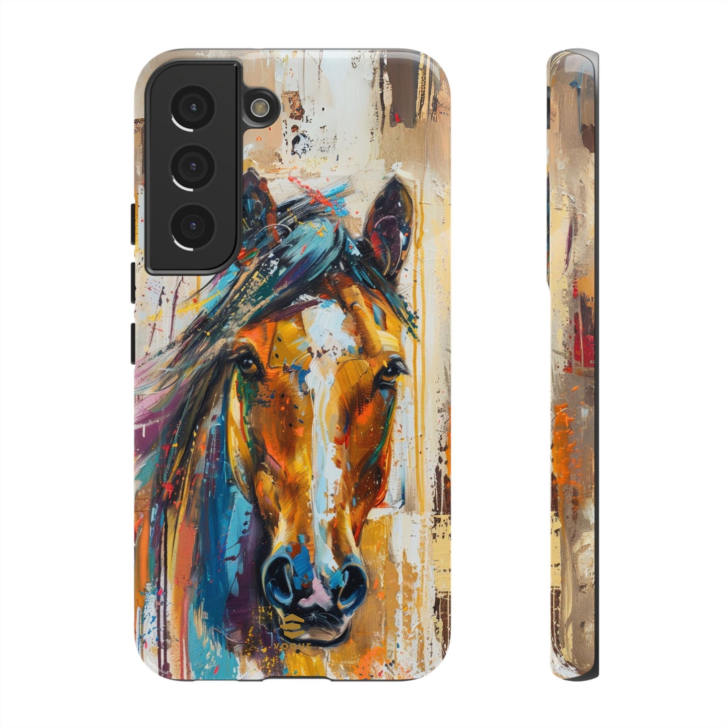 Horse Art Phone Case - Samsung Galaxy - Tough Case - Brown