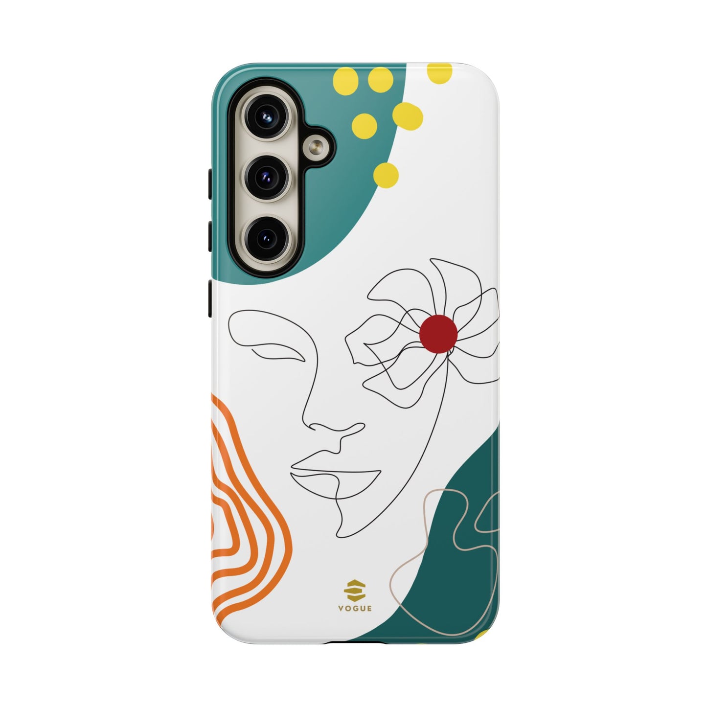 Women Face Line Art Phone Case Samsung