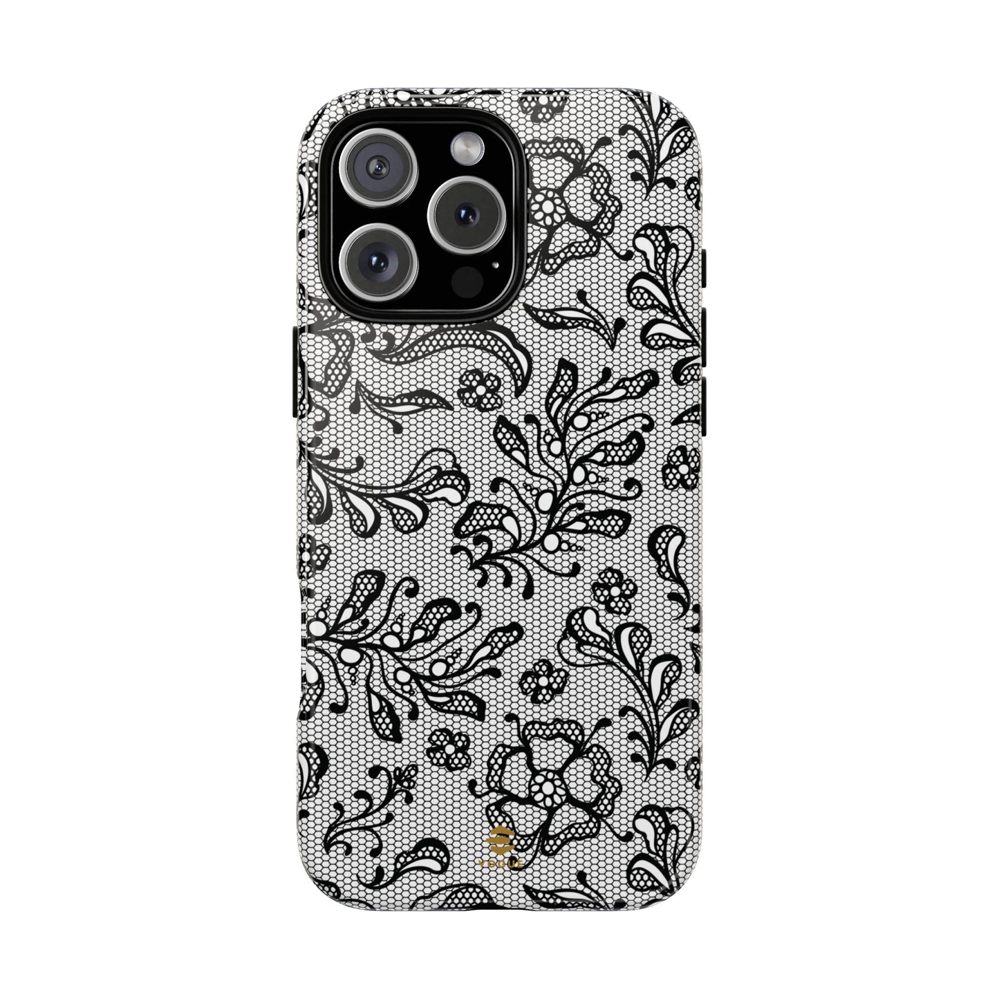 Funda para iPhone con encaje negro