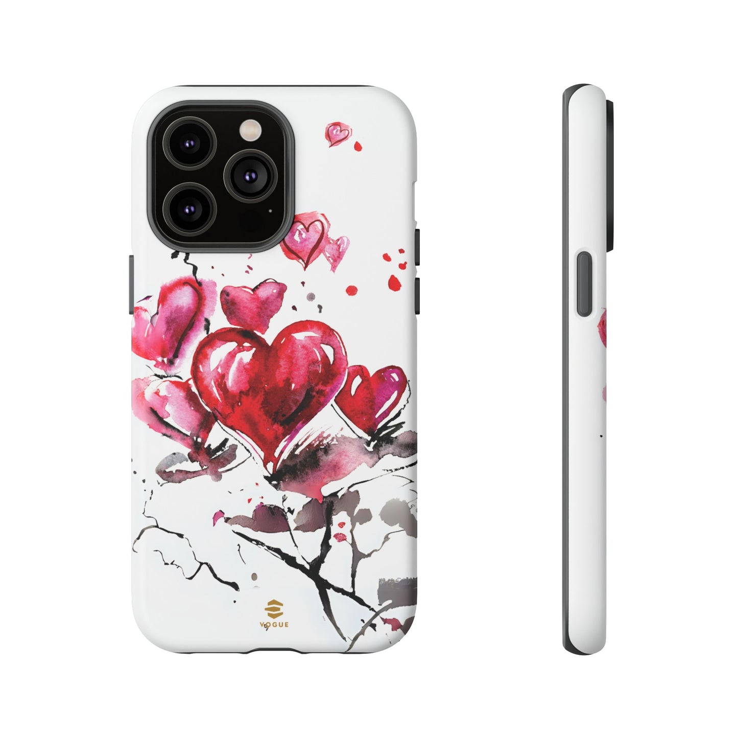 Abstract Hearts Art - iPhone Case, Love, Valentine's Day Gift for Her Protective tough Cover