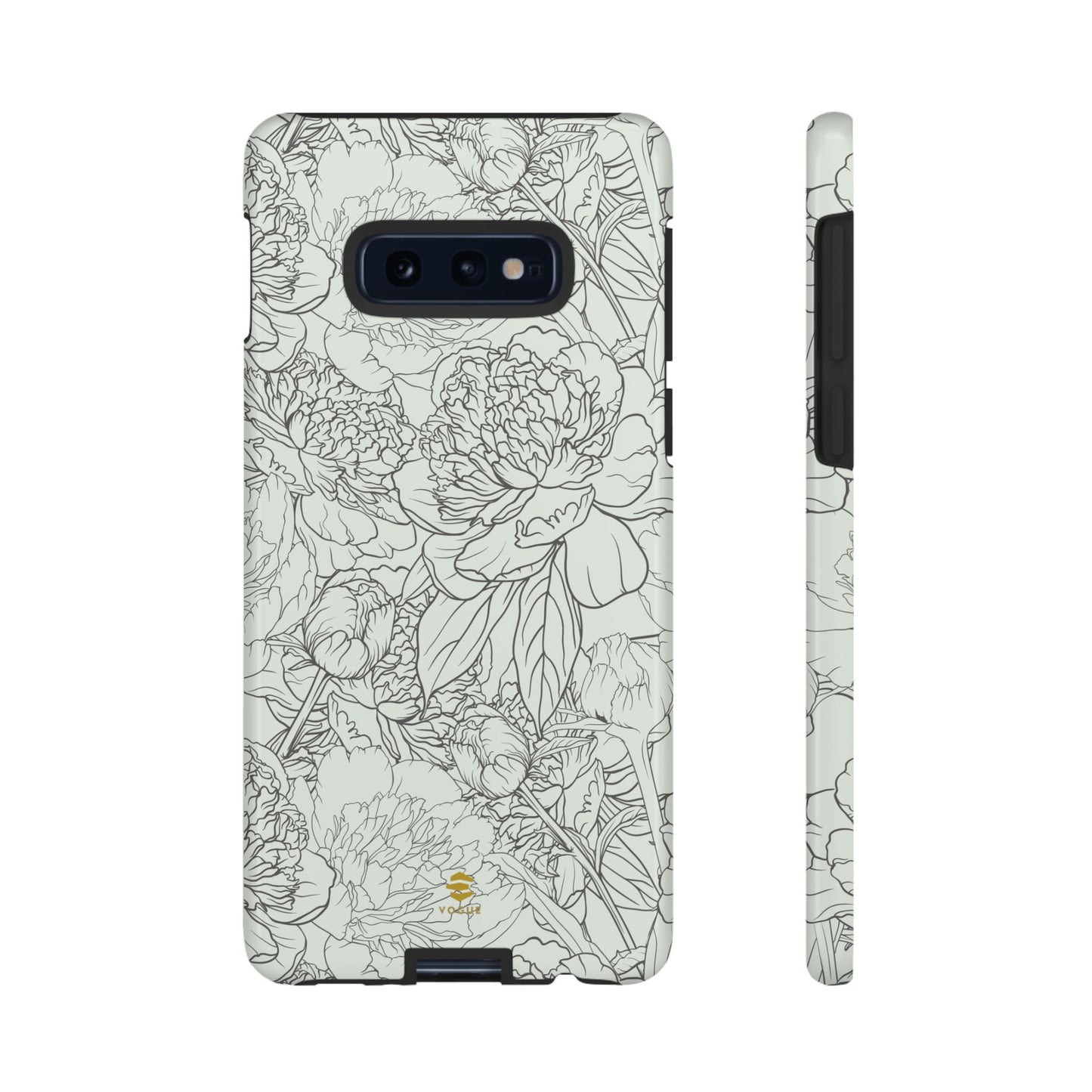 Funda para Samsung con diseño de peonías y salvia