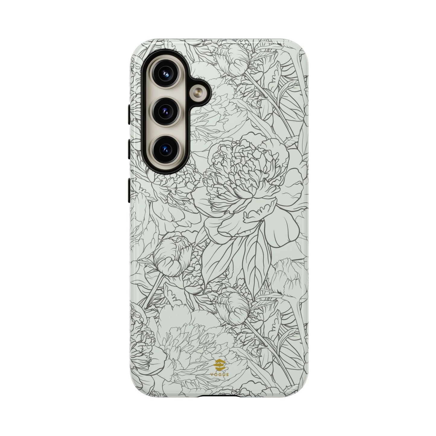 Funda para Samsung con diseño de peonías y salvia