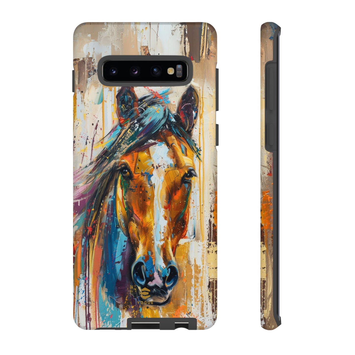 Horse Art Phone Case - Samsung Galaxy - Tough Case - Brown