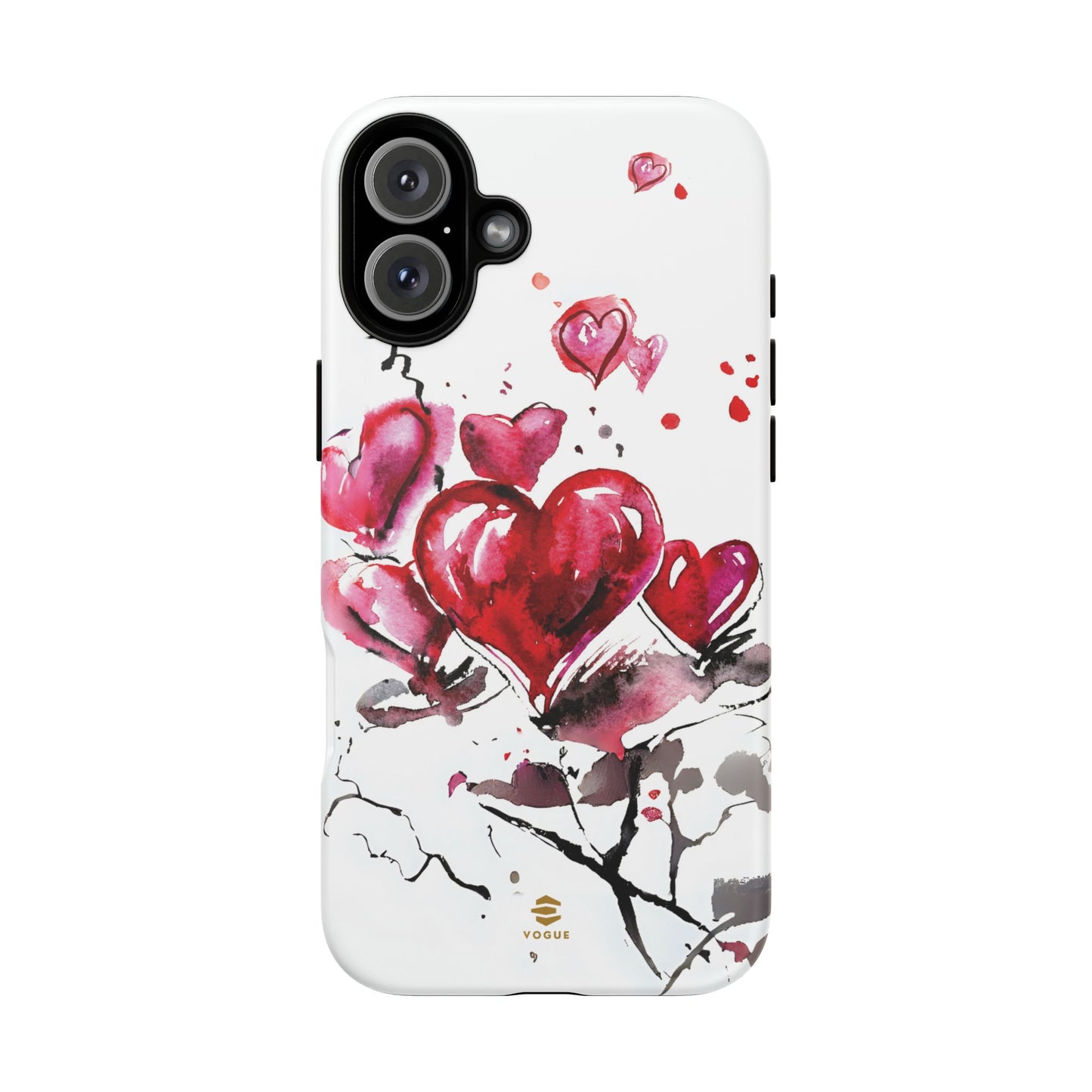 Abstract Hearts Art - iPhone Case, Love, Valentine's Day Gift for Her Protective tough Cover