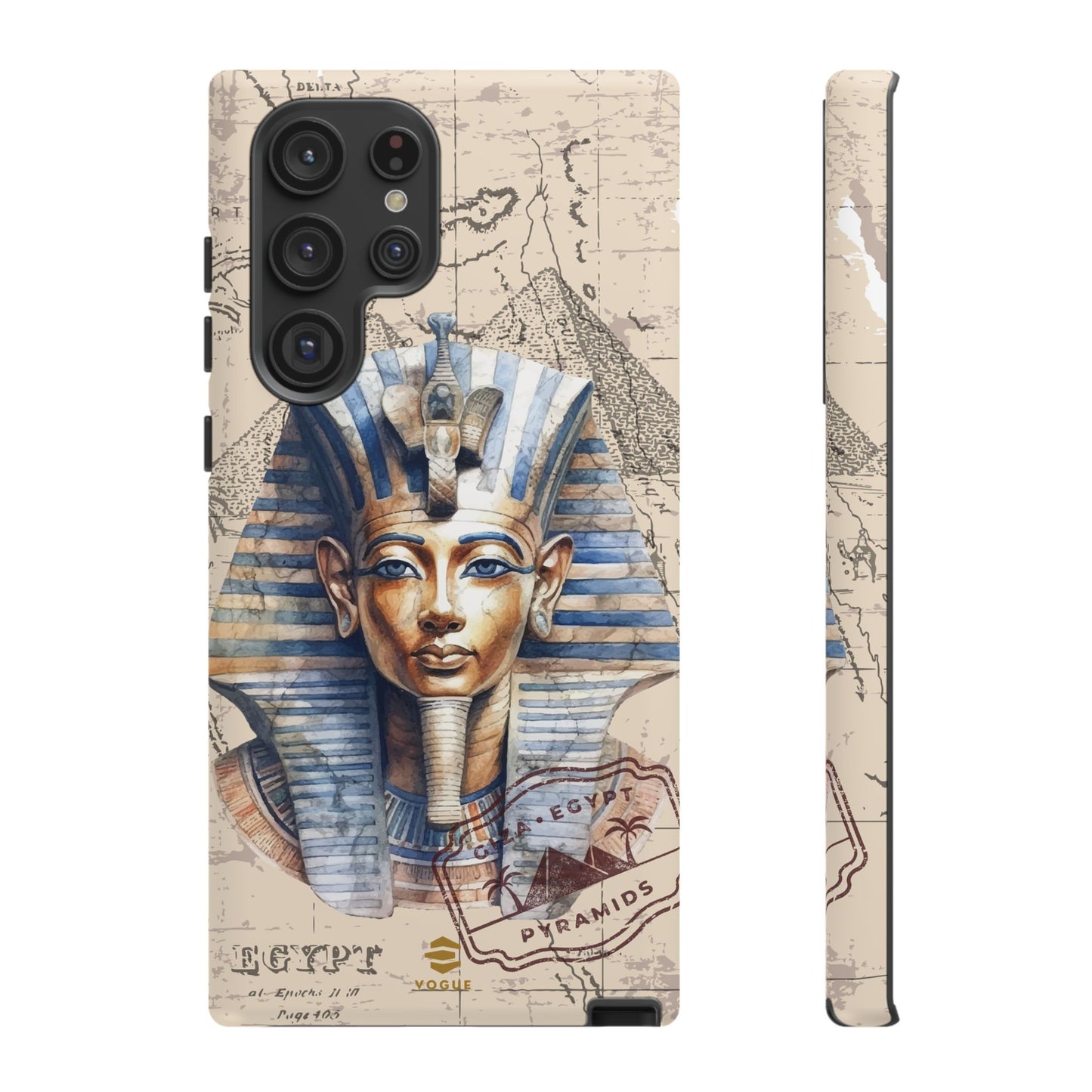 Funda para teléfono Samsung Galaxy con diseño de faraón egipcio